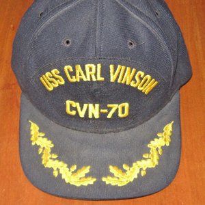 Vintage USS Carl Vinson CVN-70 Patch New Era Snapback Baseball Cap Made in USA